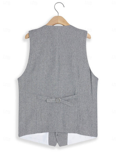 Herringbone Wool 3-Piece Suit